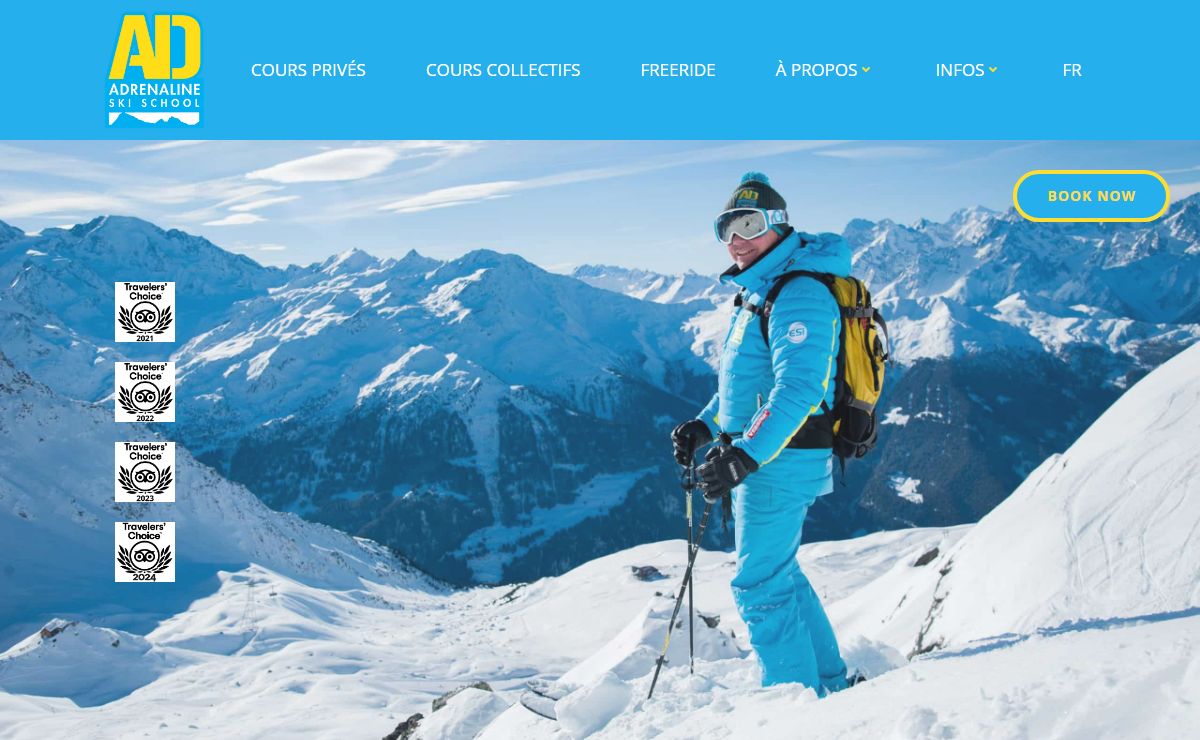 Adrenaline la meilleure école de ski pour progressez vite !