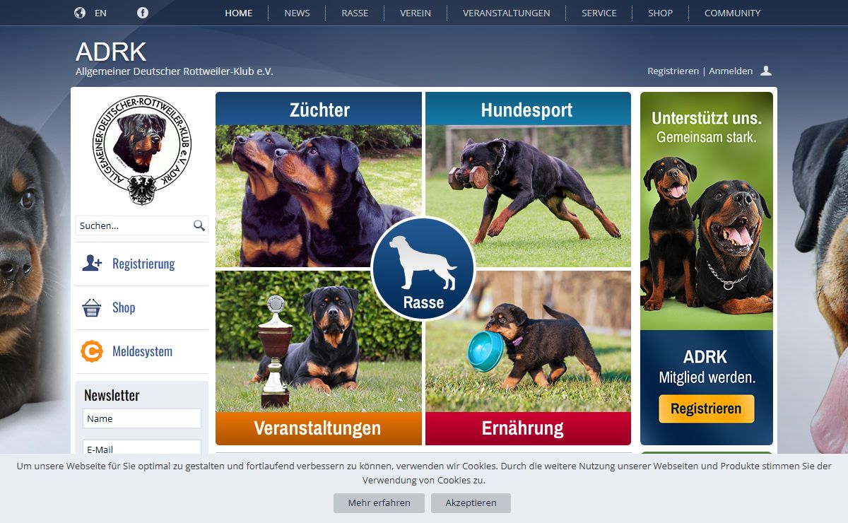 ADRK - Allgemeiner Deutscher Rottweiler-Klub e.V.