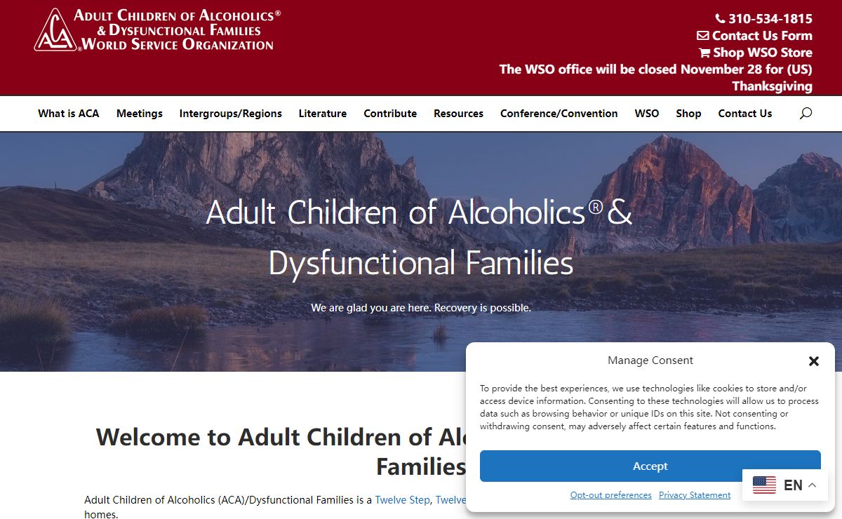 Welcome - Adult Children of Alcoholics & Dysfunctional Families