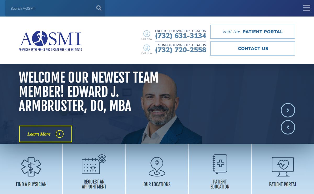 New Jersey Orthopedic Specialists, Sports Medicine, Physical Therapy | AOSMI
