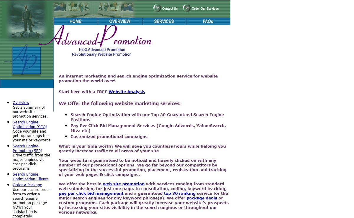 Search Engine traffic services: Advanced Promotion