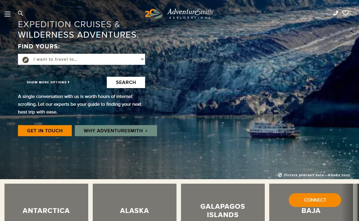 AdventureSmith Explorations - Small Ship Cruises, Wilderness Adventures