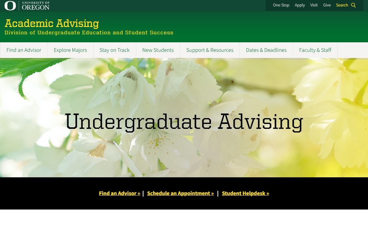 Academic Advising | University of Oregon