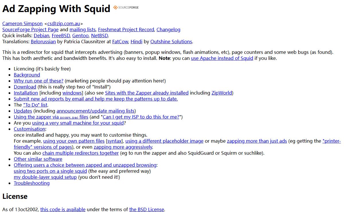 Ad Zapping With Squid