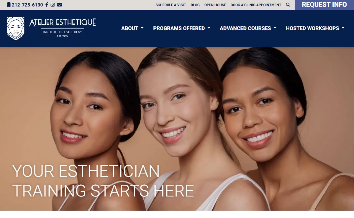Atelier Esthetique Institute of Esthetics | Esthetics Training