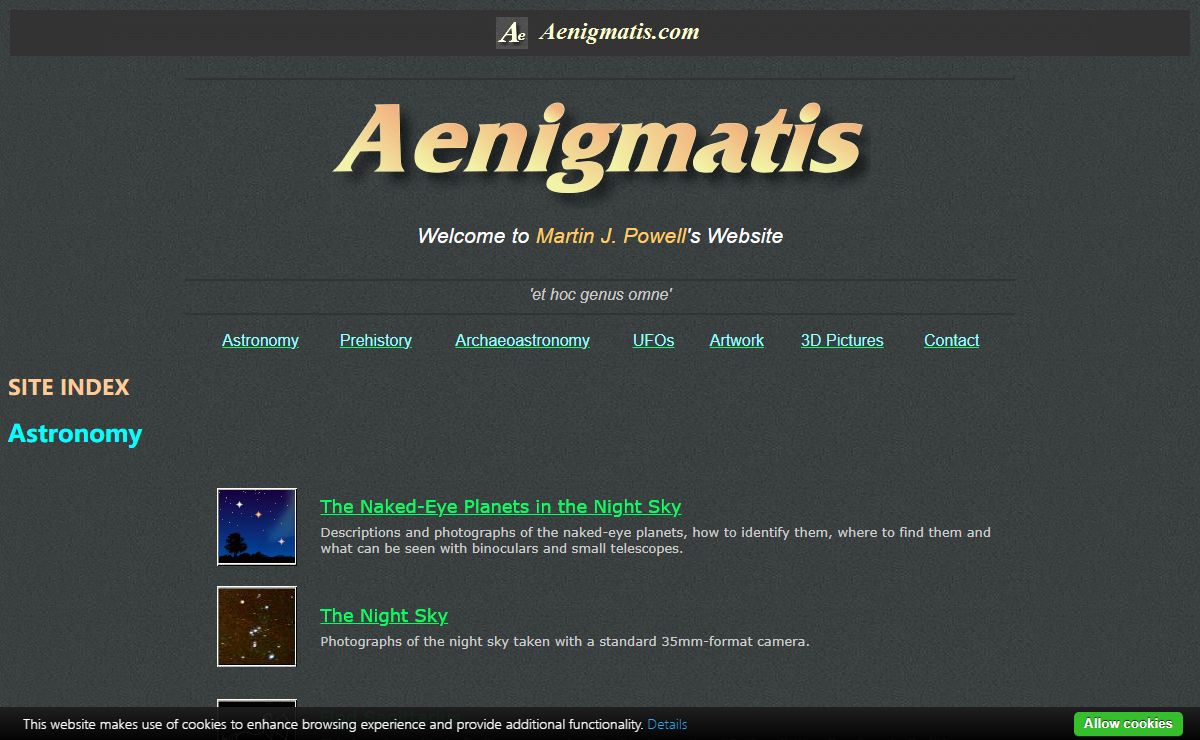 Aenigmatis - by Martin J Powell