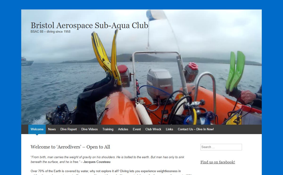 Bristol Aerospace Sub-Aqua Club | BSAC 88 – diving since 1958