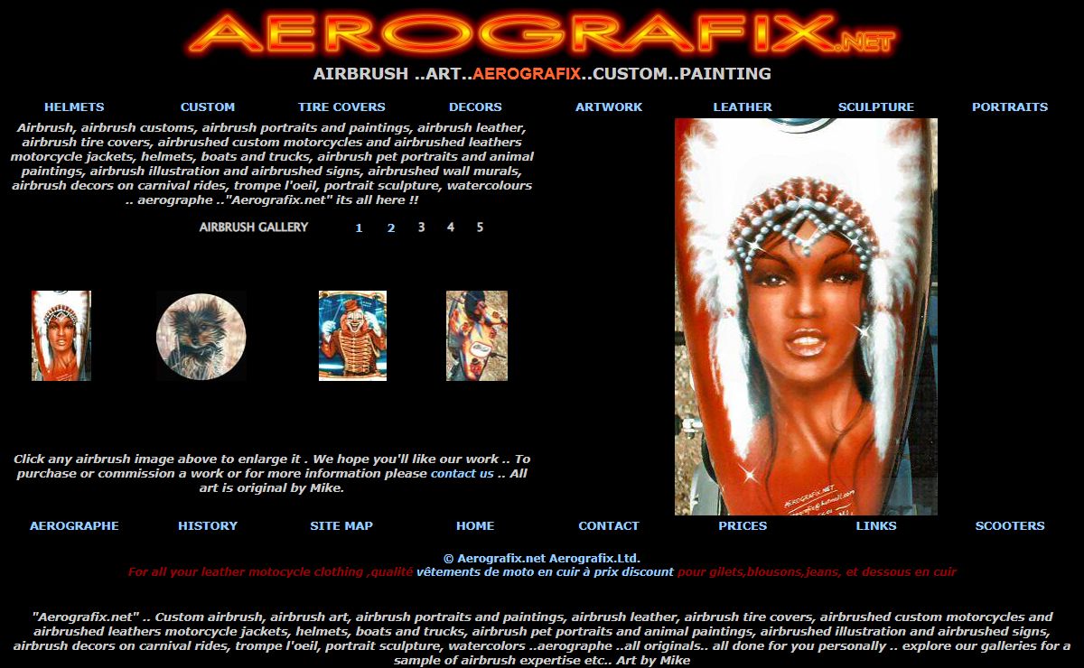 Airbrush-Airbrush Portraits'n'Leather-Custom-Motorcycles-Airbrushed Leathers-Airbrush Pet Portraits-Aerografix.net