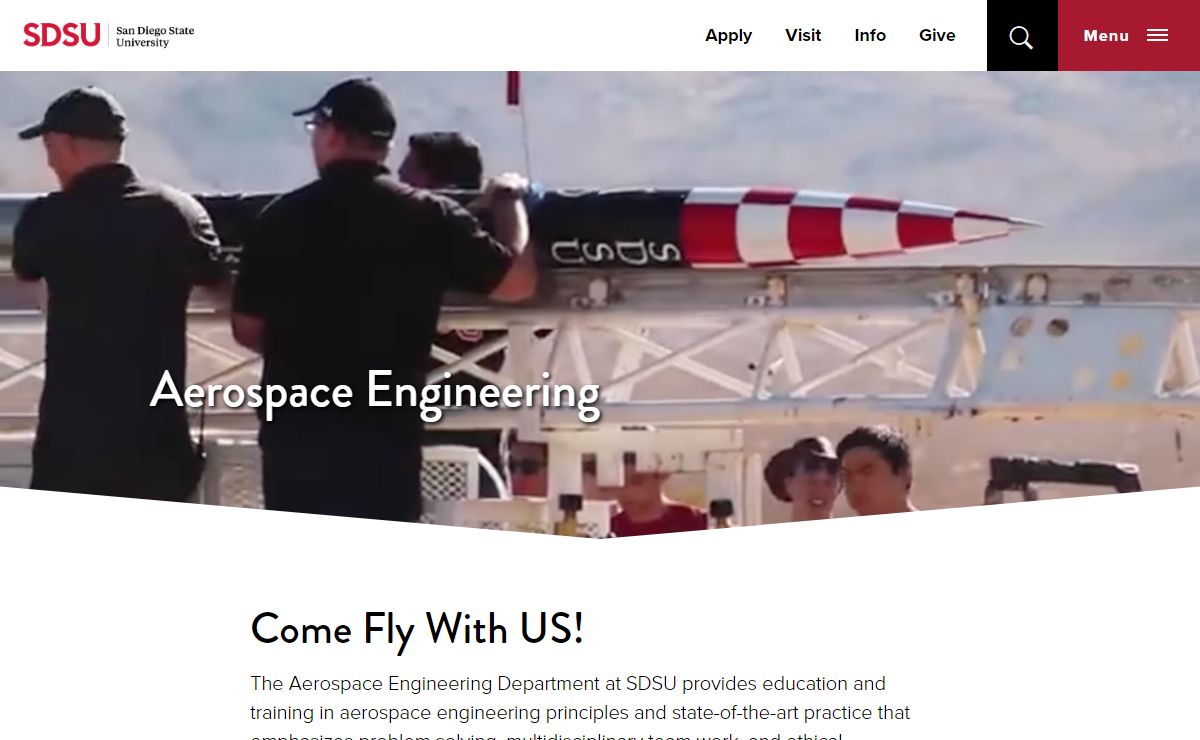 Welcome! | Department of Aerospace Engineering | SDSU