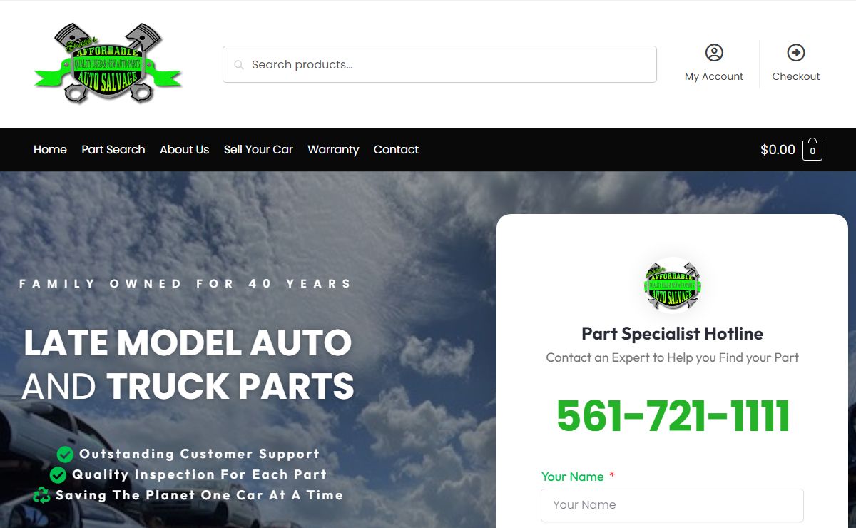 Home - affordableautosalvage.com