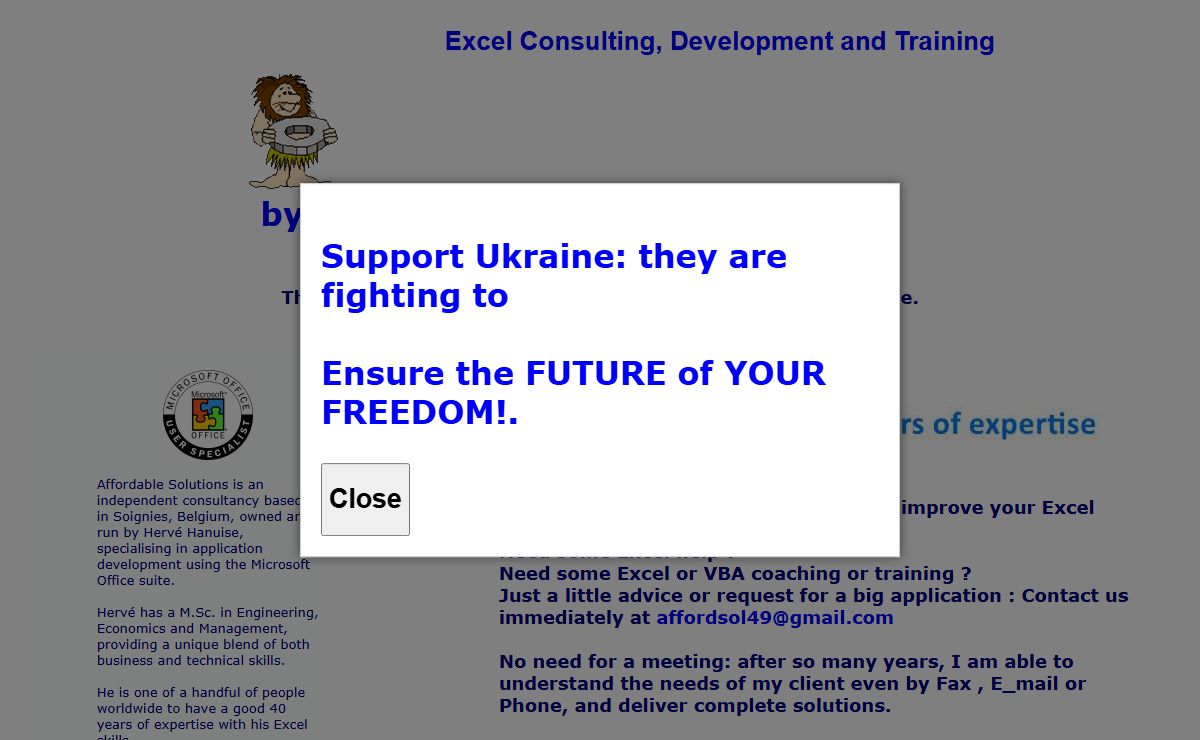 Excel Consulting, Development and Training