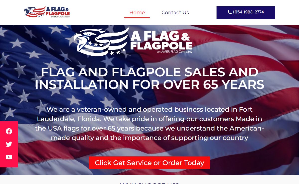 A Flag and Flagpole