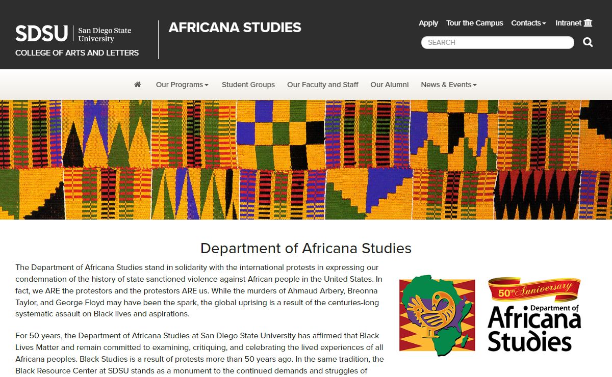 Home | Africana Studies | Arts & Letters | SDSU