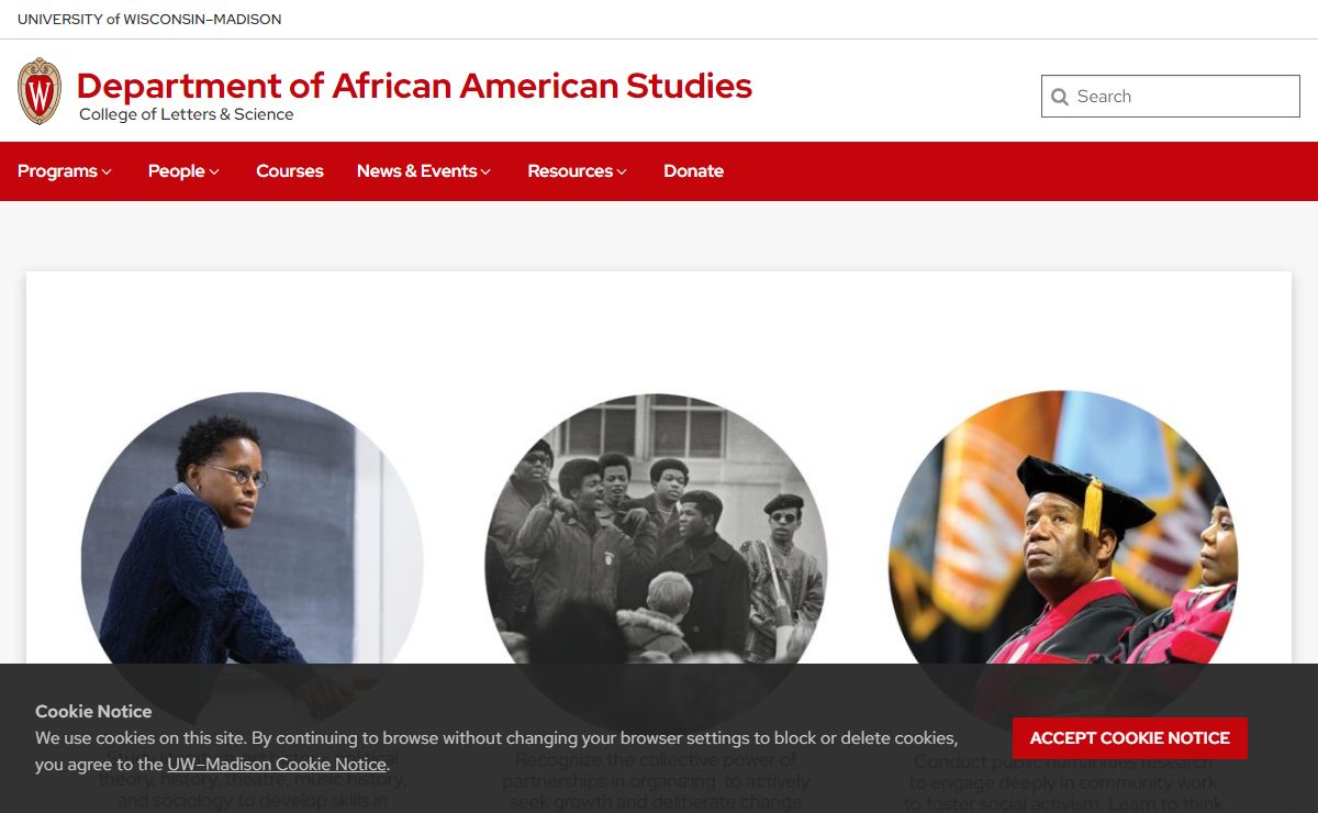 Department of African American Studies – College of Letters & Science – UW–Madison