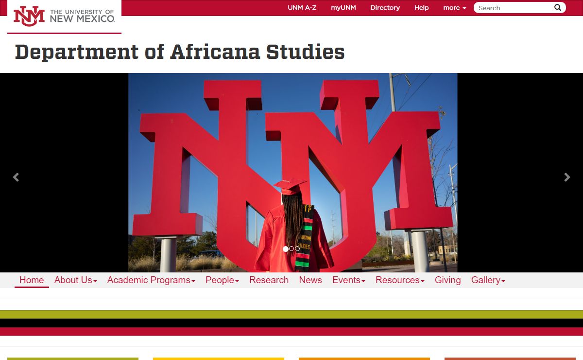 Department of Africana Studies | The University of New Mexico