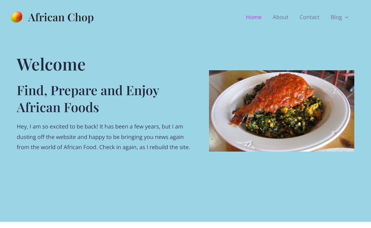 African Chop – Enjoy African Food