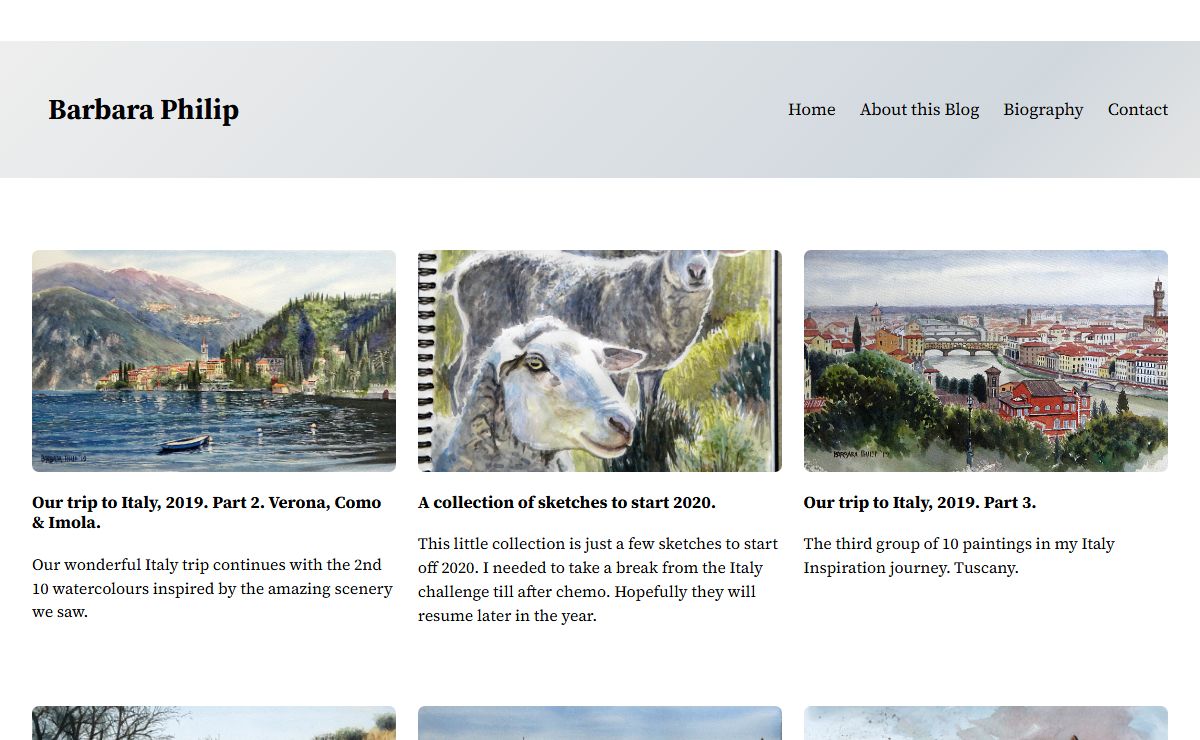 Barbara Philip – Art Gallery and Blog