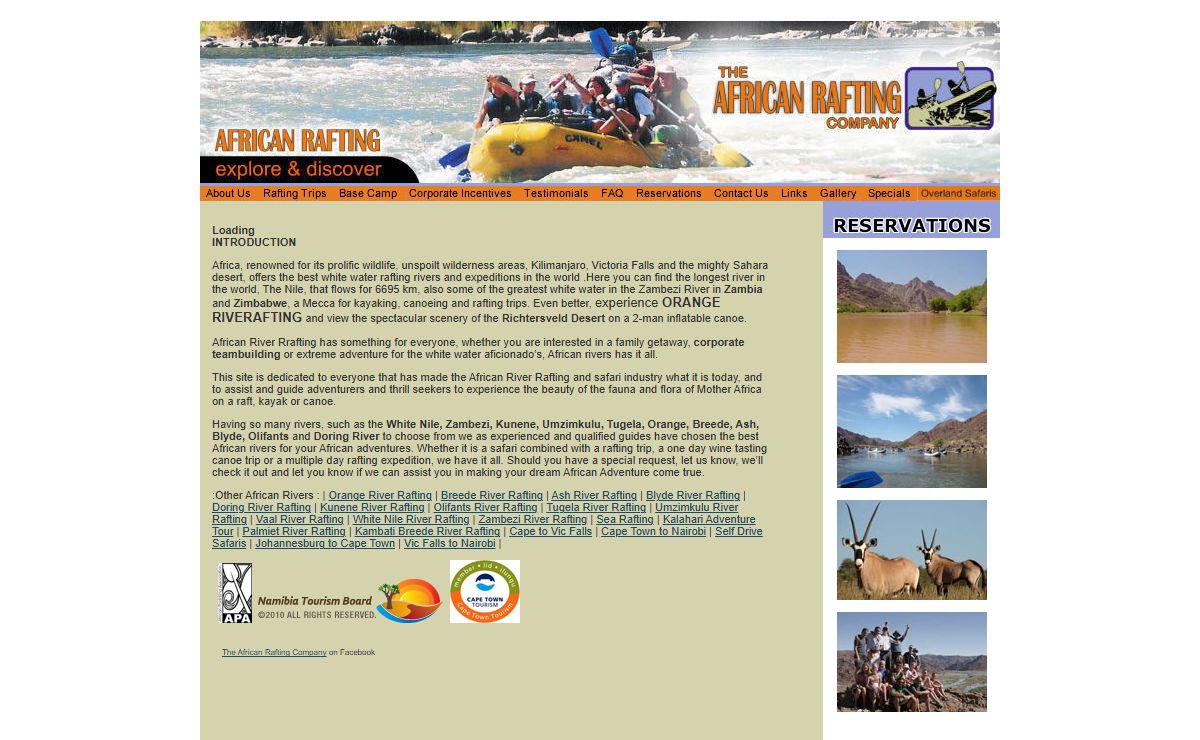 Orange River Rafting - Breede River Rafting - Family and corporate rafting trips - African Rafting