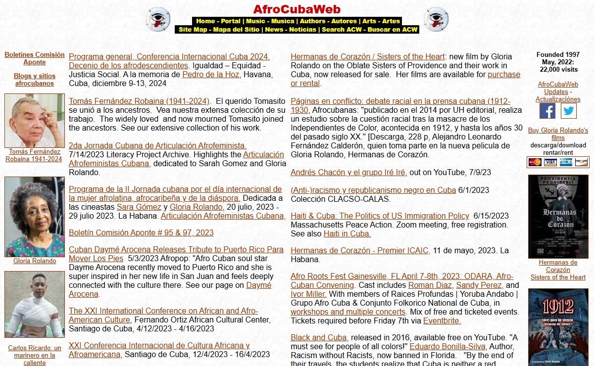 AfroCubaWeb: the African cultures in Cuba