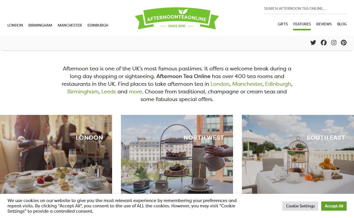 Afternoon Tea Online | UK Afternoon Tea Guide & Bookings