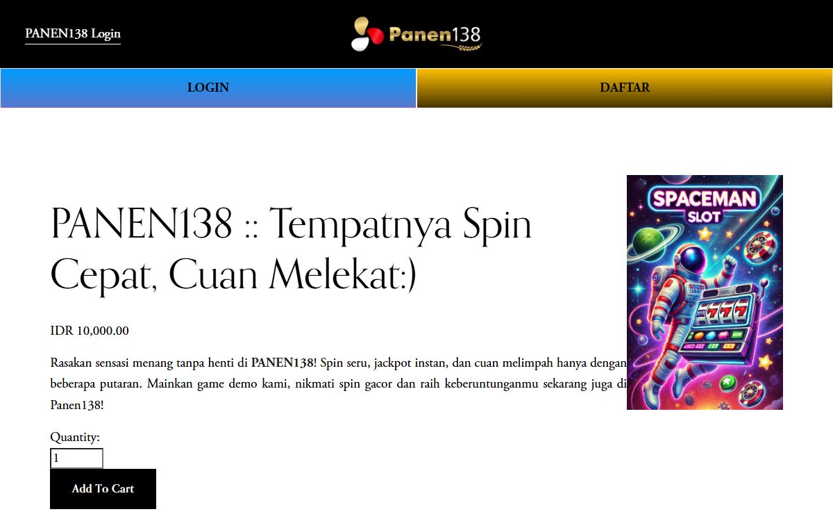 PANEN138 :: Tempatnya Spin Cepat, Cuan Melekat:)