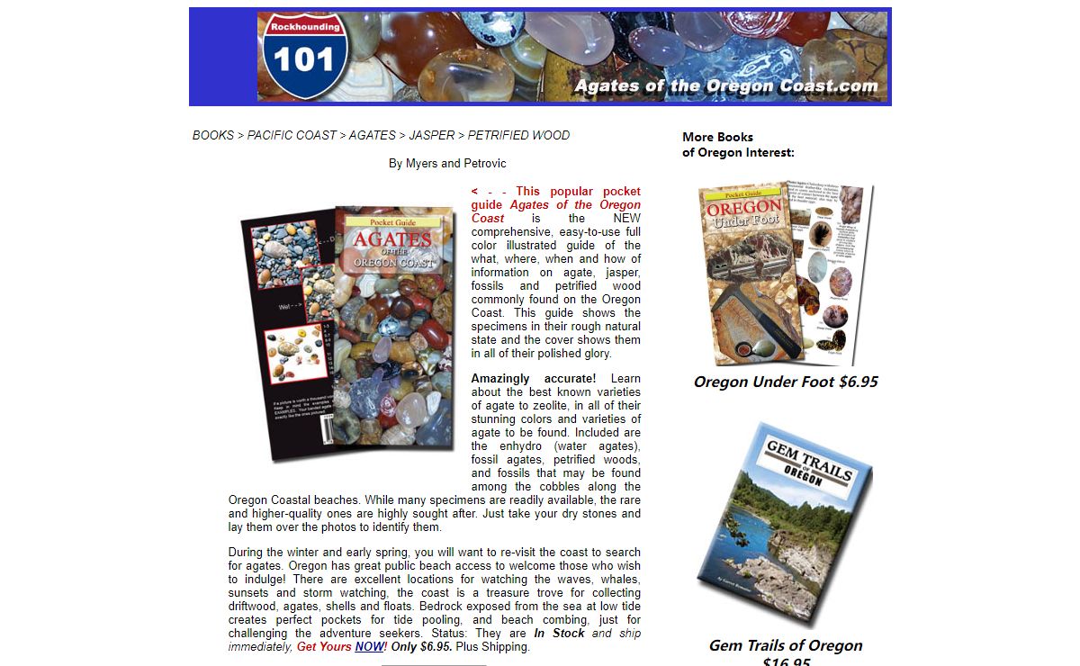 Agates Of The Oregon Coast - by K. T. Myers - Another fine product proudly Made in Oregon