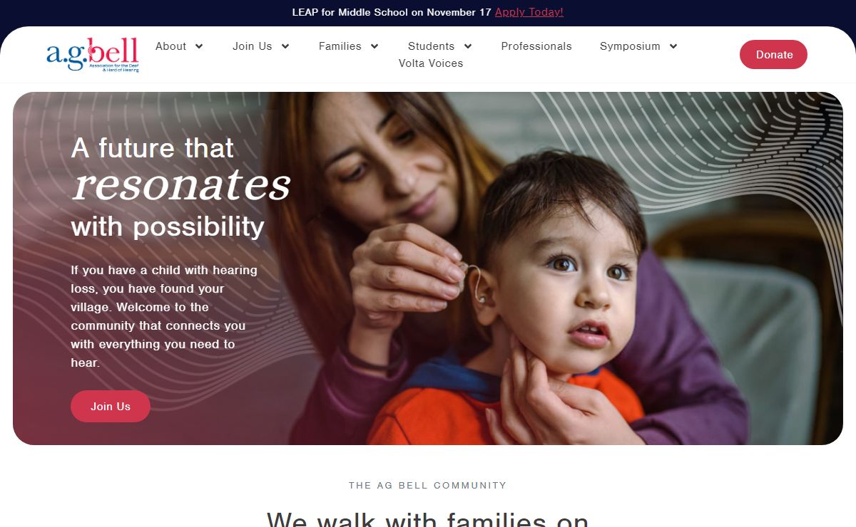 Alexander Graham Bell Association – A life without limits for children with hearing loss