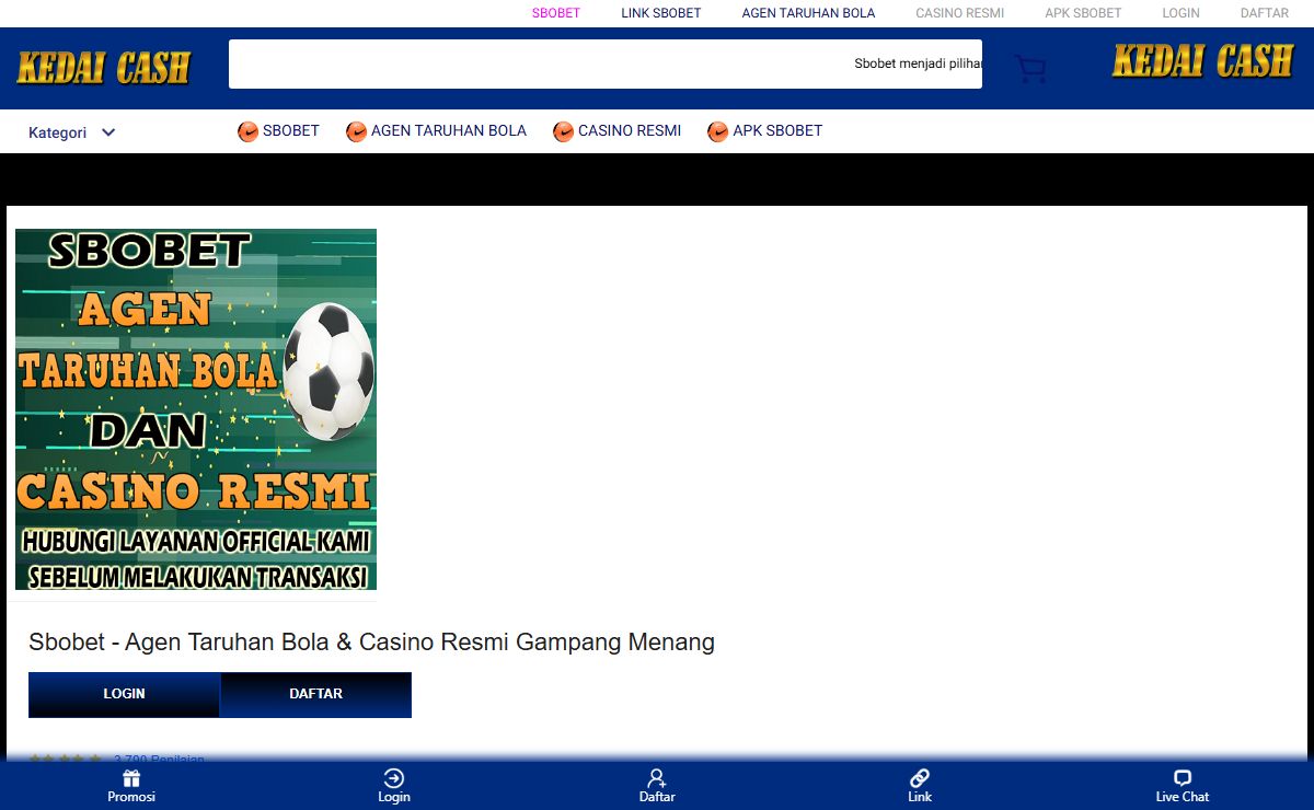 Sbobet - Agen Taruhan Bola & Casino Resmi Gampang Menang