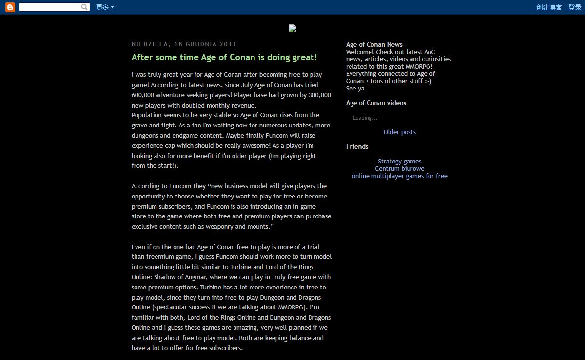 Age of Conan News