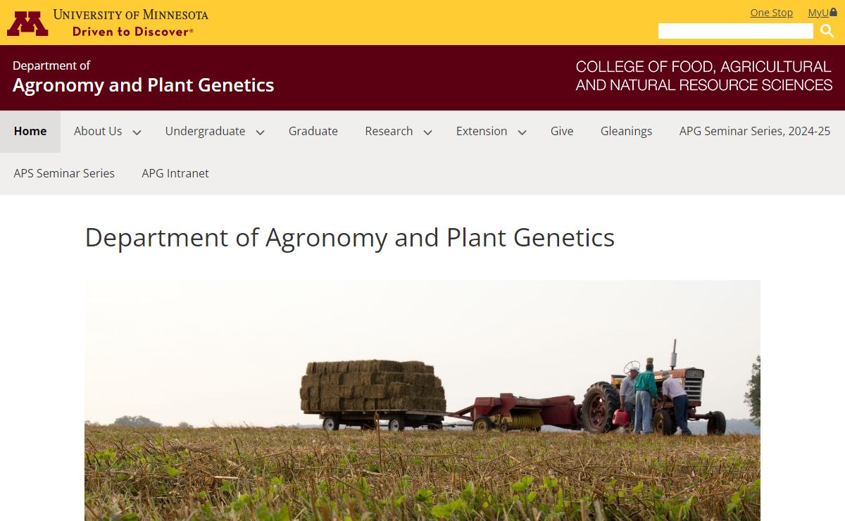 Department of Agronomy and Plant Genetics | Department of Agronomy and Plant Genetics