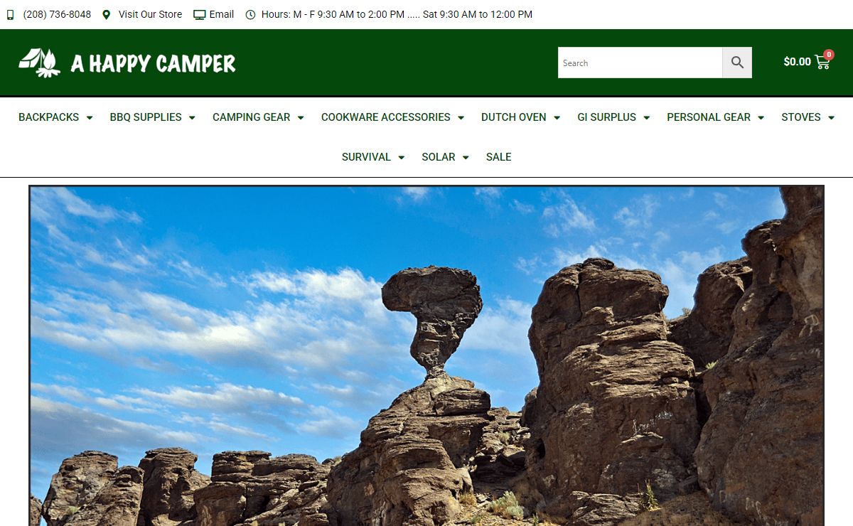 Twin Falls Online Outdoor Store: Camping Supplies & Essentials