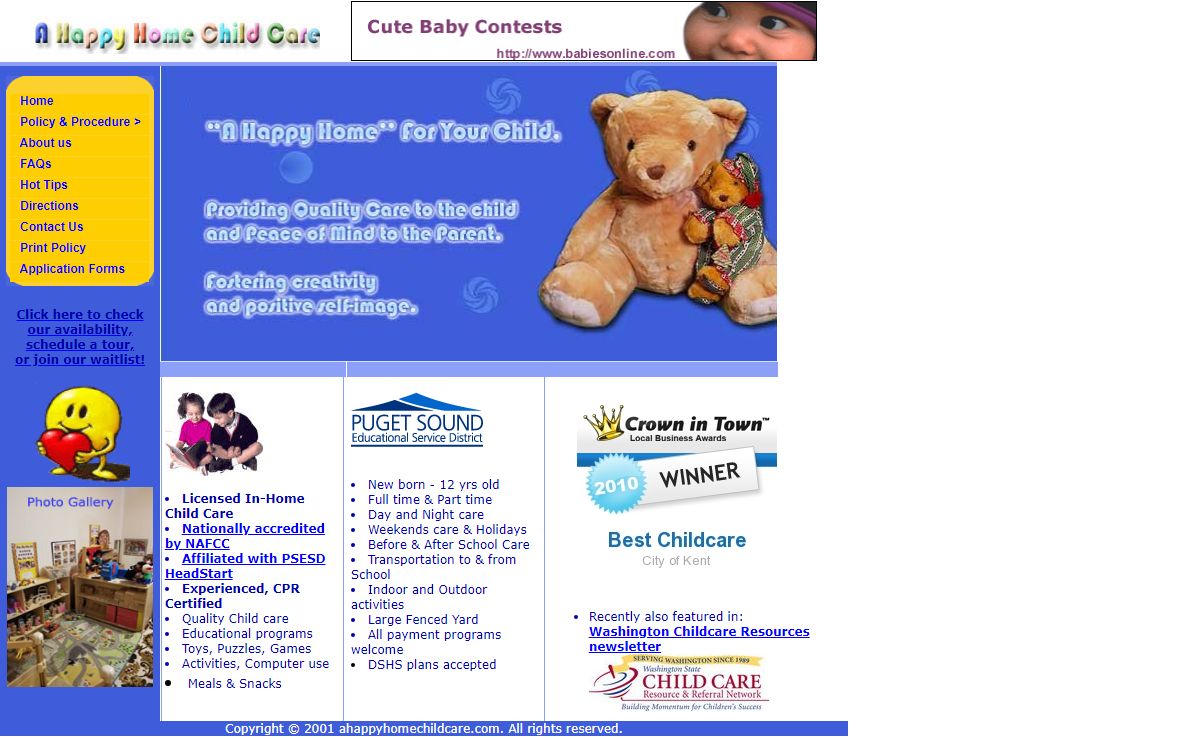 A Happy Home Child Care