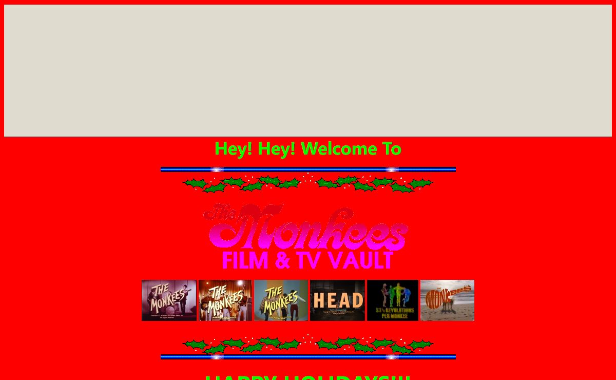 Happy Holidays from The Monkees Film & TV Vault