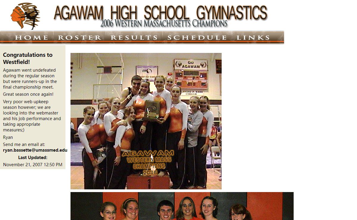 Agawam High School Gymnastics Official Homepage