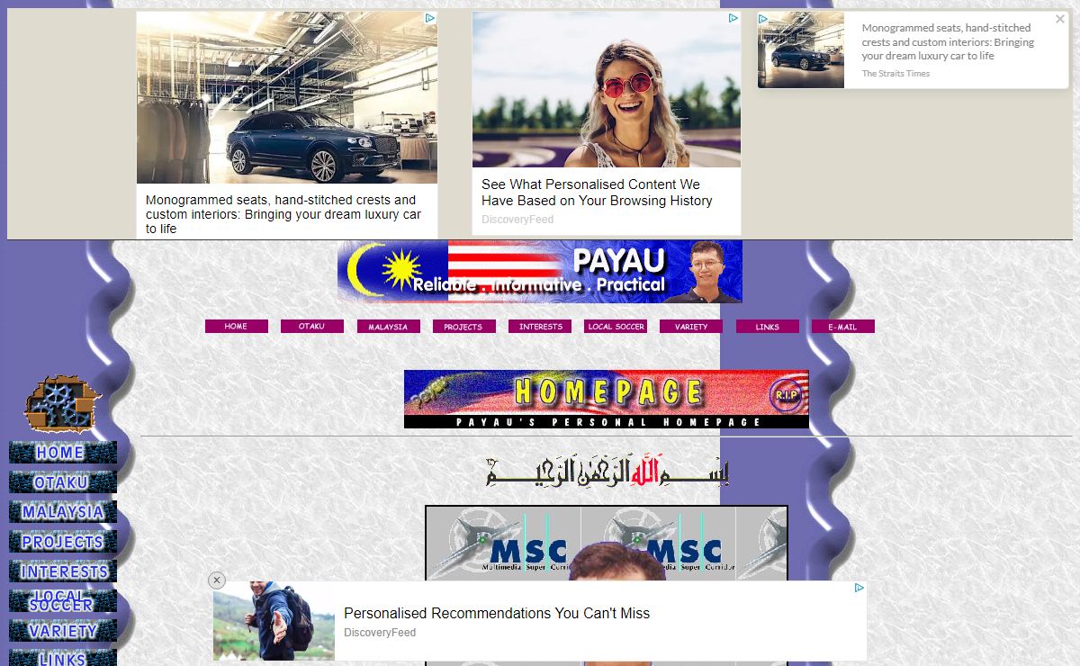 Payau's Personal Homepage