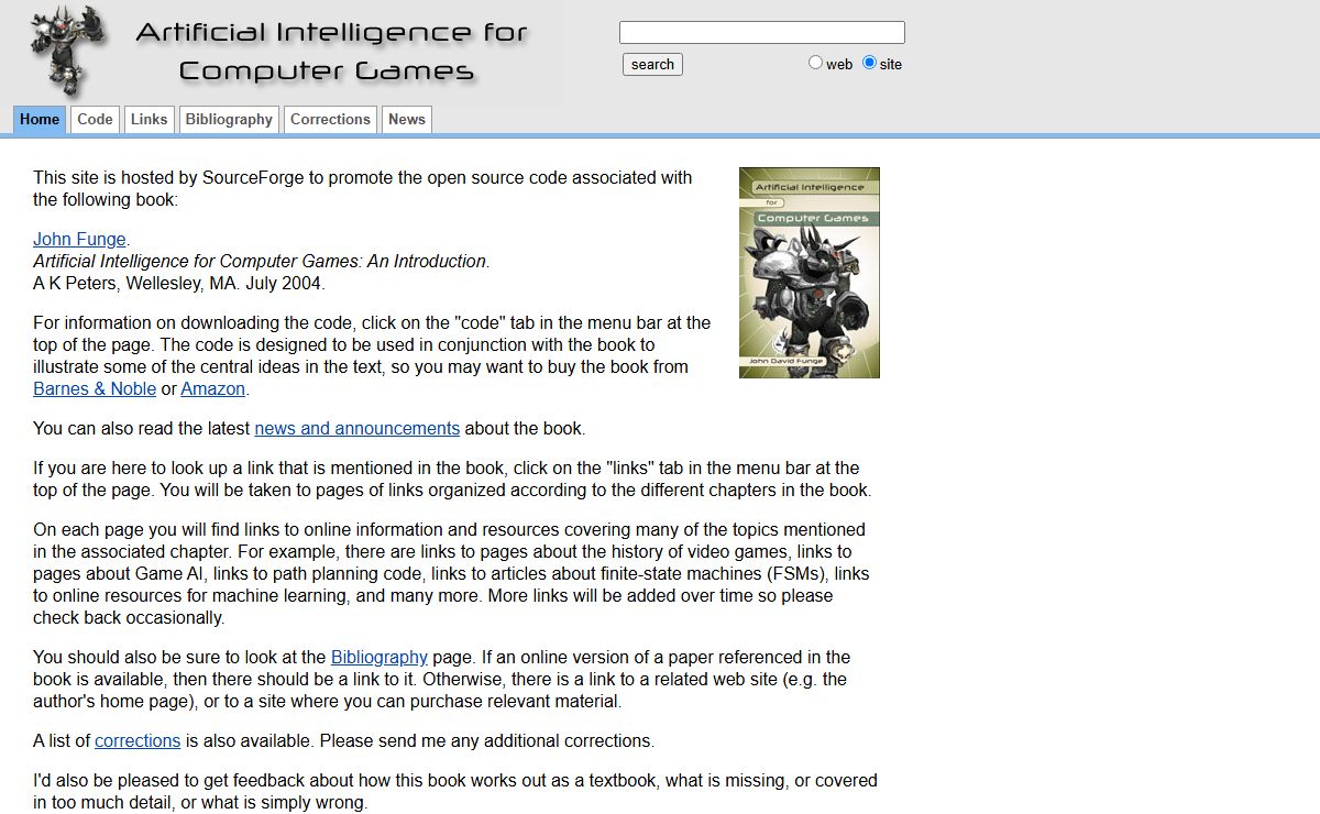 Artificial Intelligence (AI) for Computer Games - Home