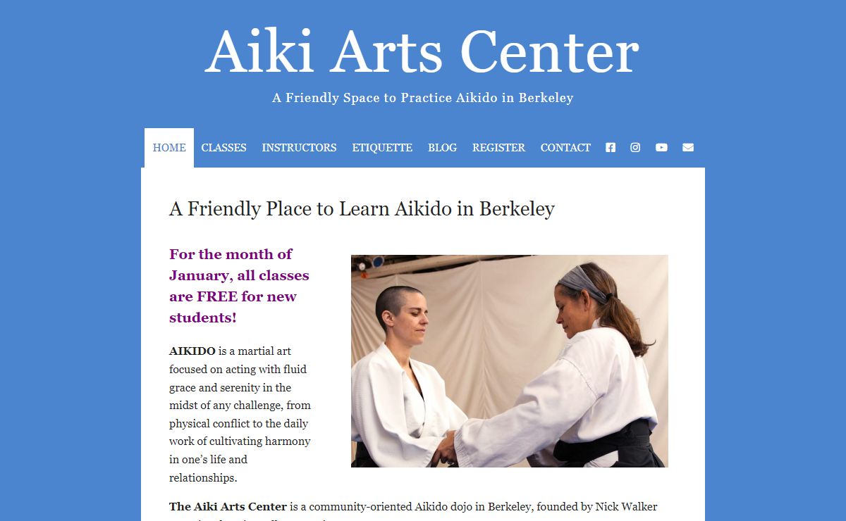Aiki Arts Center – A Friendly Space to Practice Aikido in Berkeley