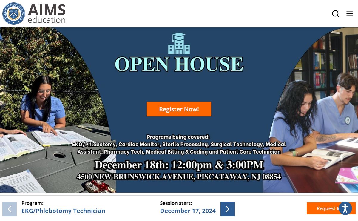 Healthcare Training Institute in New Jersey NJ | AIMS Education