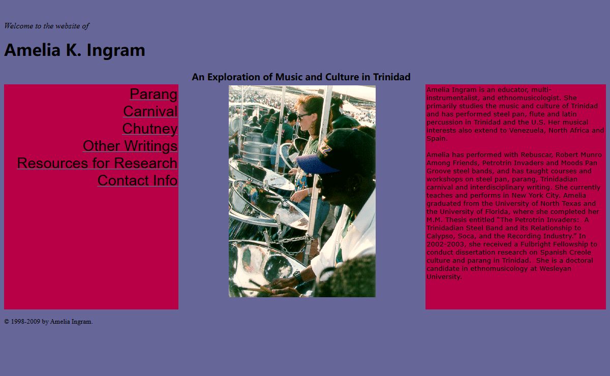 Welcome to website of Amelia Ingram