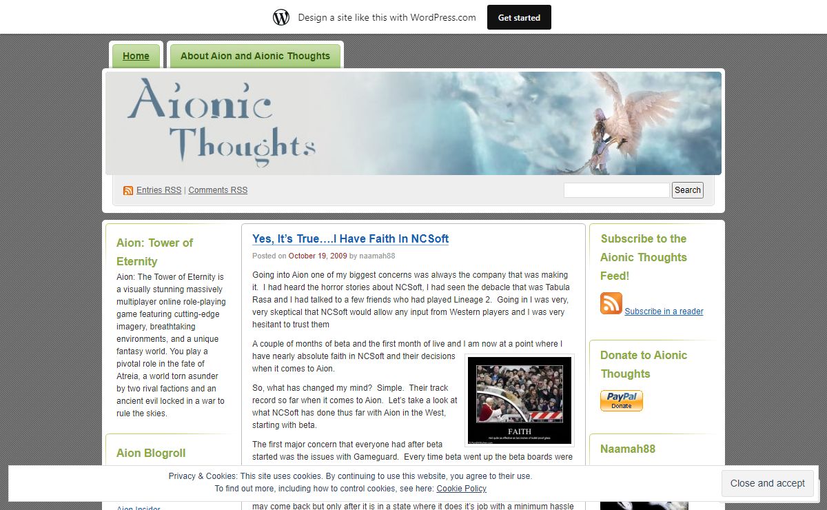 Aionic Thoughts | A simple, yet amazing, Aion blog!