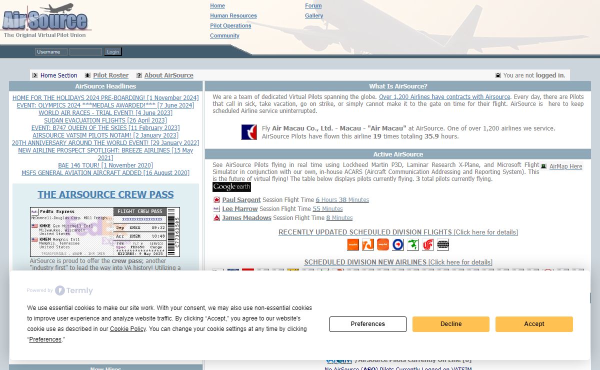AirSource- The Original Virtual Pilot Union