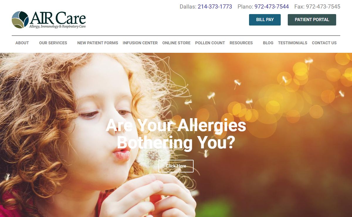 AIR Care – Asthma, Allergy, and Immunology & Allergists located in Dallas, TX & Plano, TX
