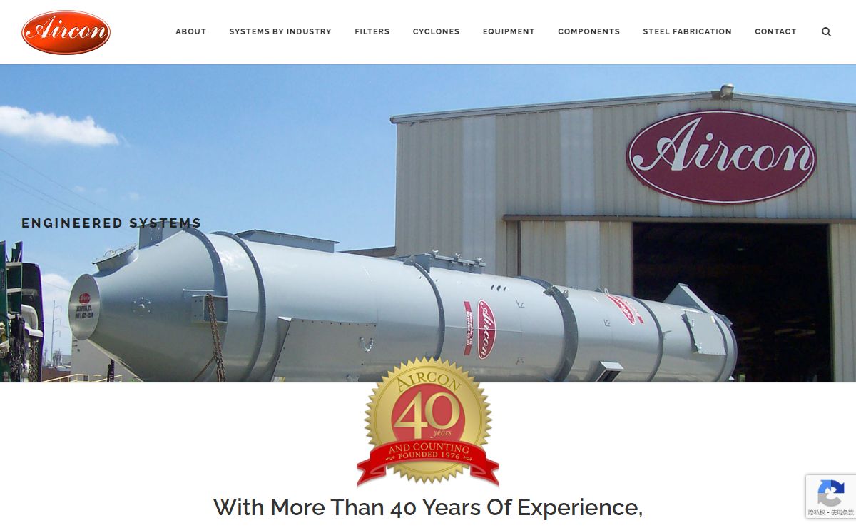Aircon Corporation-Designers, Manufacturers, and Installers of Dust Collection Systems – Designers, Manufacturers, and Installers of Dust Collection Systems, Pnuematic Conveying Systems, and Industrial Air Handing Equipment.
