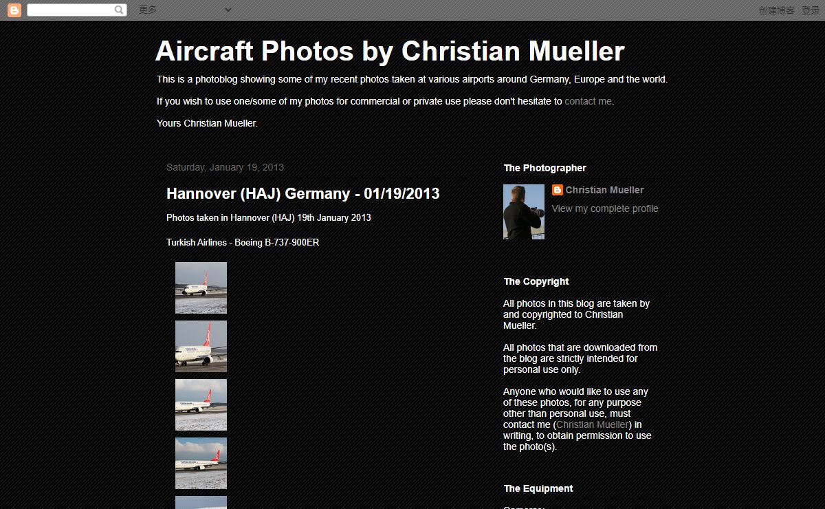 Aircraft Photos by Christian Mueller