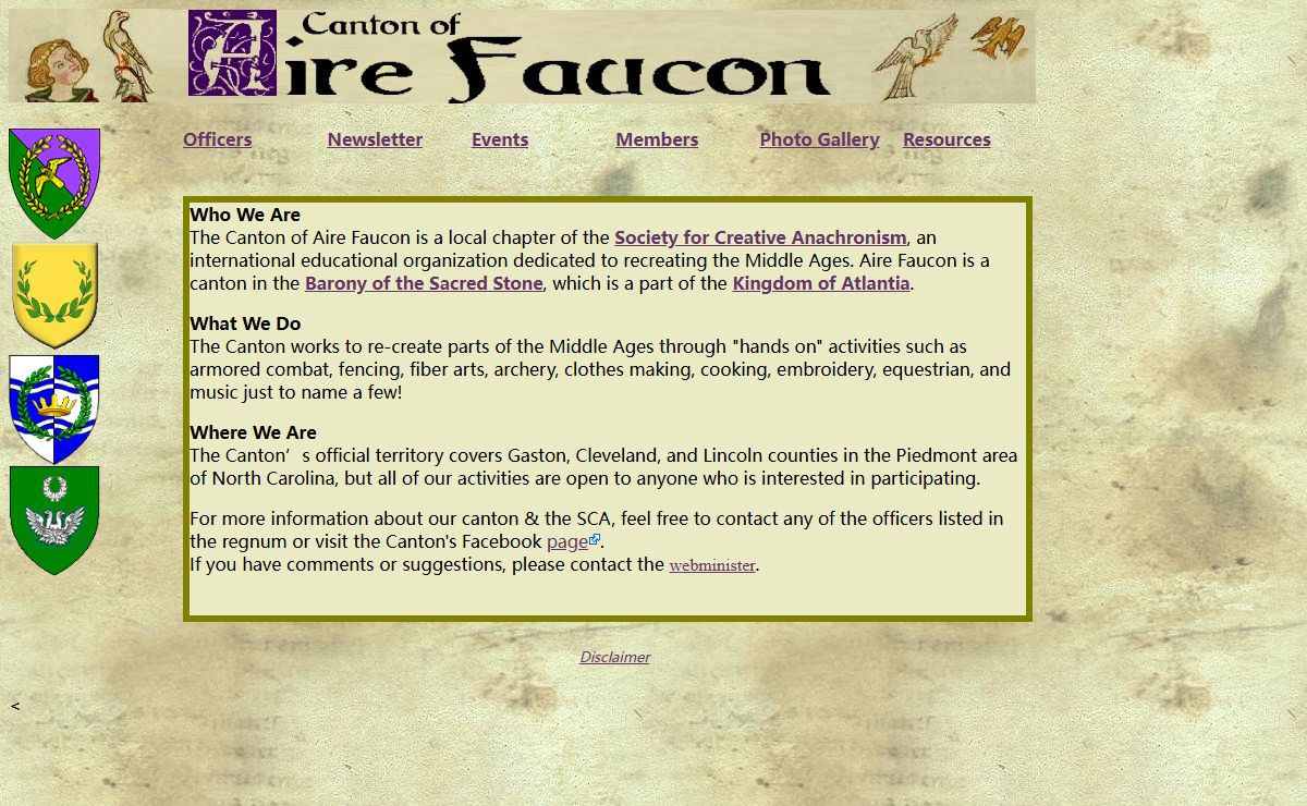 The Canton of Aire Faucon, SCA Inc.