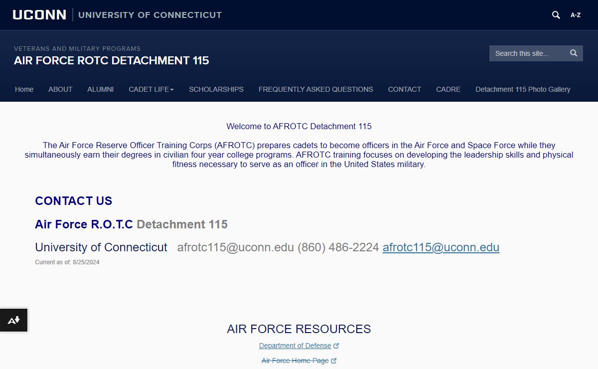HOME | AIR FORCE ROTC DETACHMENT 115
