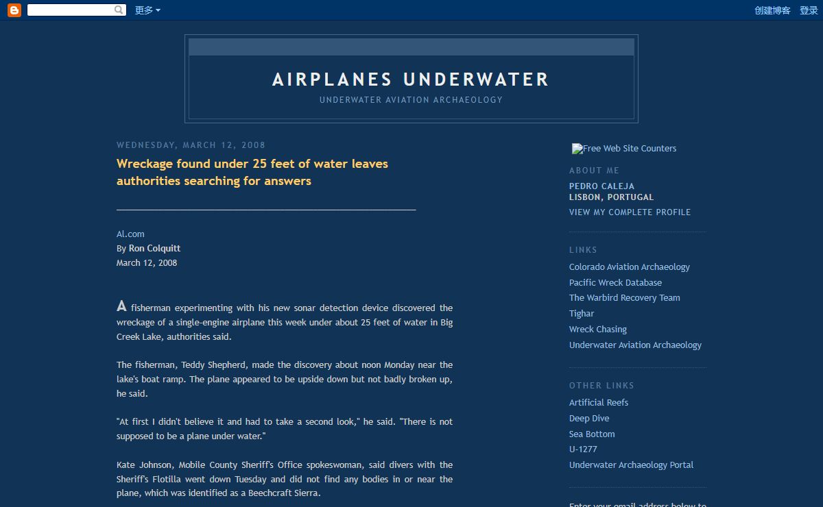 Airplanes Underwater