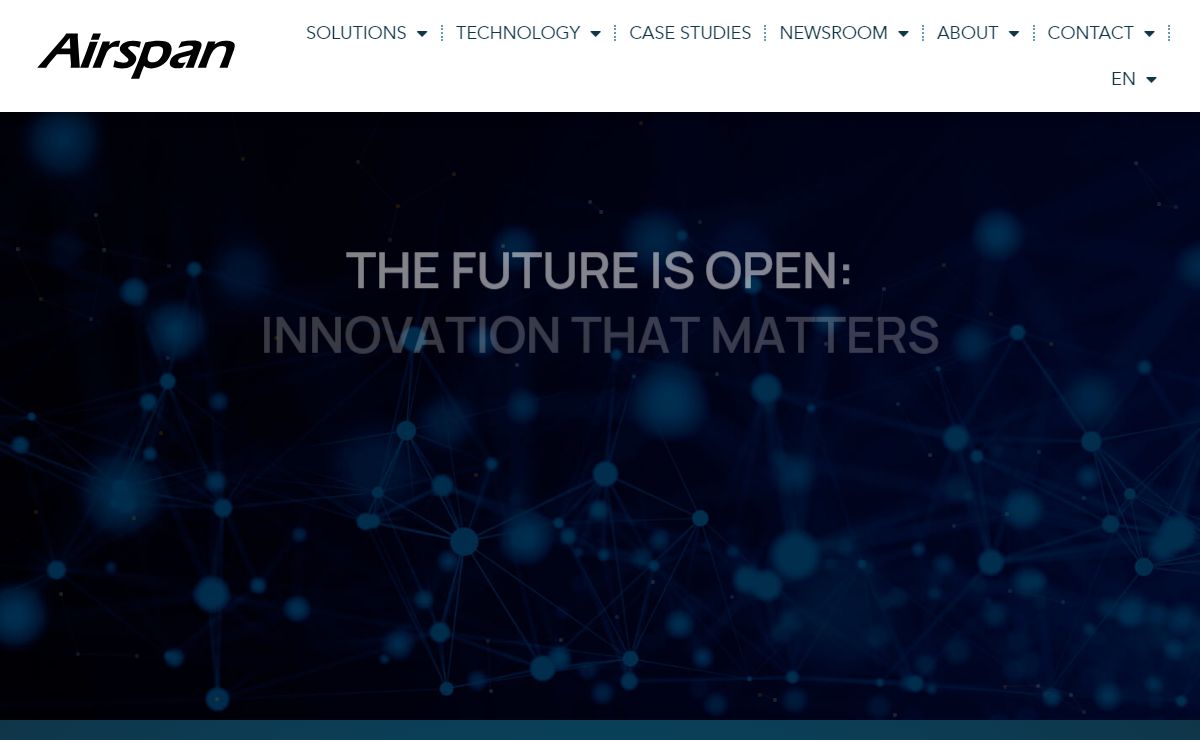 Airspan – The future is open: Innovation that matters