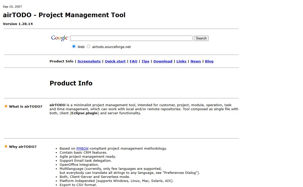 Project Management Tools: airTODO