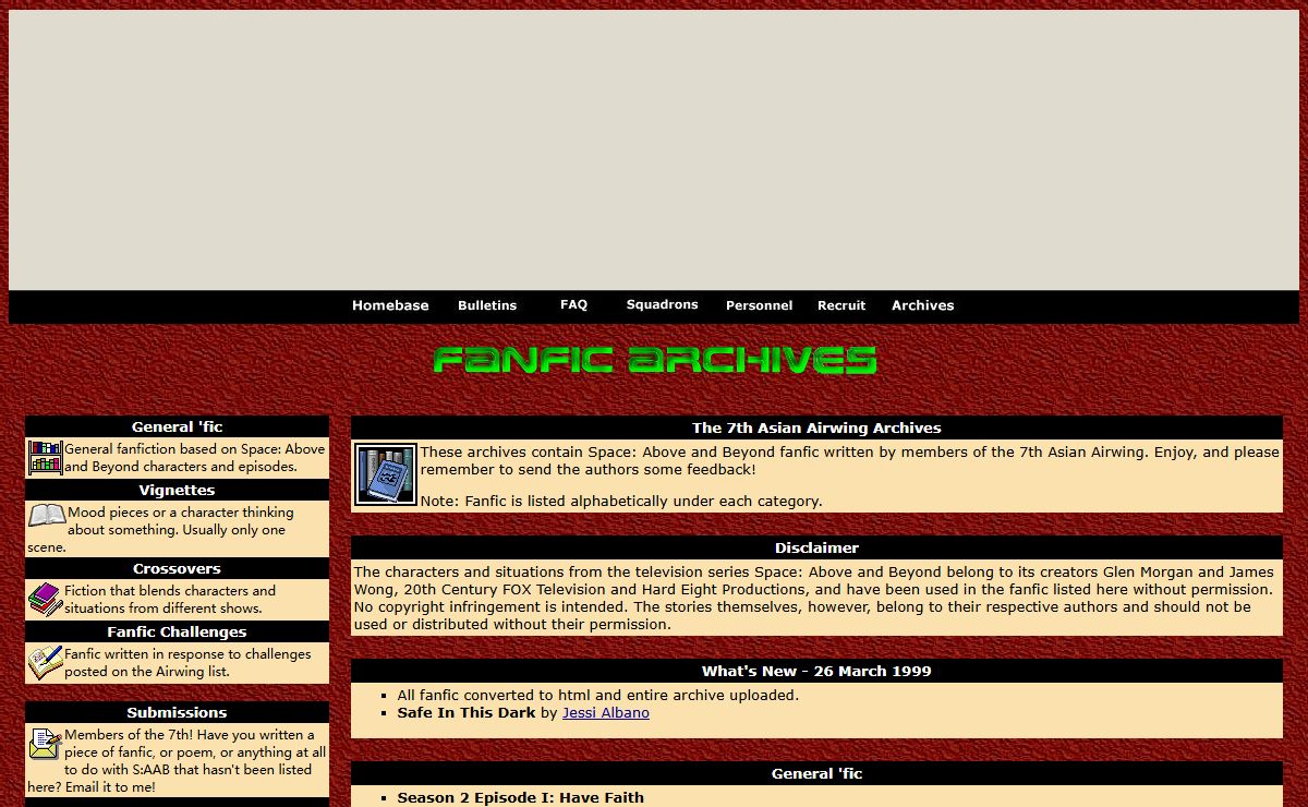 7th Asian Airwing Fanfic Archives
